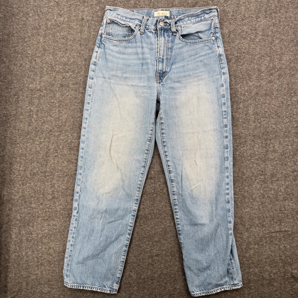 Madewell The Perfect Vintage Straight Jean Light Wash High Rise Size 29 Ankle